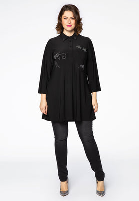 Tunic DOLCE beaded - black  - #2