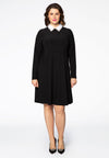 Dress DOLCE wide bot collar - black - #2