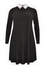 Dress DOLCE wide bot collar - black  - #4