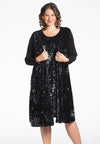 Cardigan SEQUINS - black 