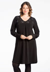 Dress beaded hearts DOLCE - black 