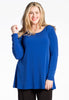 Tunic DOLCE flare long sleeve - blue