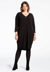 Dress DOLCE v-neck button - black - #2