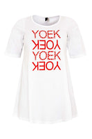 Tunic flare YOEK - white - #4