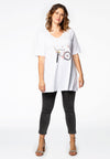 Tunic flare bicycle - white 