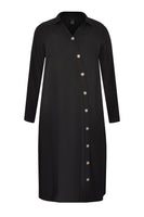 Dress buttoned VISCOSE - black - #4