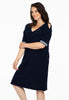 Dress cold shoulder DOLCE - blue