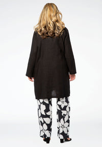Jacket pockets LINEN - black - #3