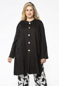 Jacket pockets LINEN - black - #1