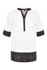 Tunic colourblock LINEN - black - #4