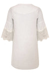 Dress lace cuffs LINEN - white - #3