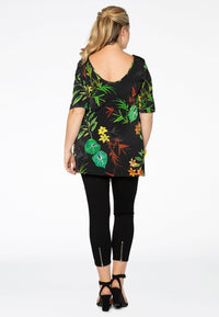 Tunic flare TROPICAL - white - #3