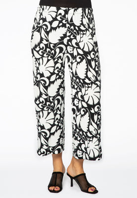 Trousers 7/8 PAISLEY FLOWER - white  - #1