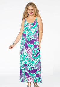 Maxi dress SWIRL - purple - #1