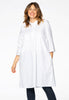 Dress POPLIN - white 