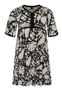 Dress bindings PAISLEY FLOWER - white - #4