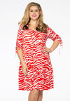 Dress frill ZEBRA - red 