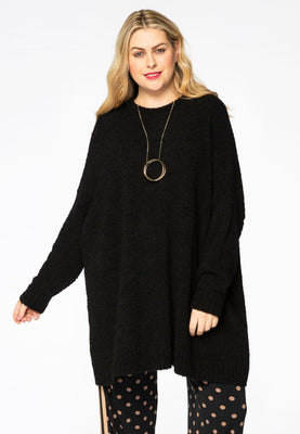 Pullover wide TEDDY - black  - #1