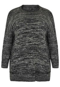 Pullover mouliné - black - #3
