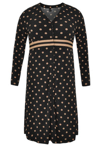Cardigan wide bottom DOTS - black - #4