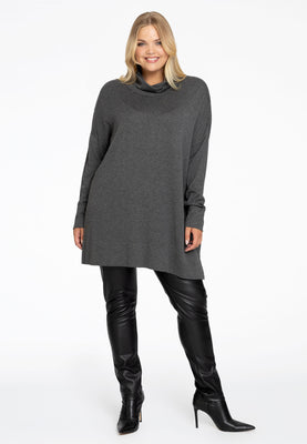 Pullover wide high neck - grey  - #2