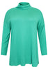 Pullover wide high neck - green  - #4