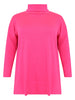 Pullover wide high neck - pink - #4