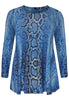 Tunic flare SNAKE - blue - #4