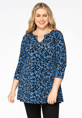 Tunic flare chain MILLEFLEUR - blue - #1