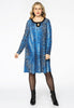 Dress A-line SNAKE - blue - #2