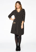 Tunic striped trim DOTS - black  - #2