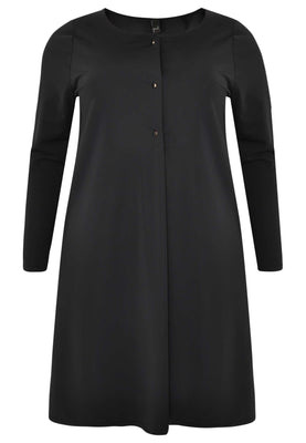 Dress buttoned pleat COCO - black  - #4