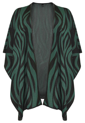 Poncho ZEBRA - green  - #4