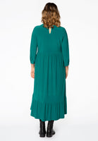 Dress frilled DOLCE - green  - #3