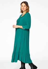 Dress frilled DOLCE - green - #1