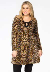 Tunic wide bottom LEOPARD - brown - #1