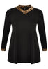 Tunic flare leopard/uni DOLCE - black  - #4