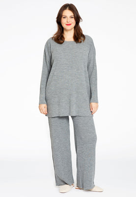 Pullover wide rib LOUNGE - grey  - #2