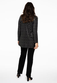 Cardigan short SPOTS - black - #3
