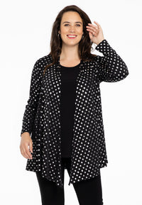 Cardigan short SPOTS - black - #1