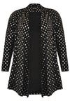 Cardigan short SPOTS - black - #4