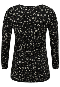 Tunic flare CIRCLES - black - #5