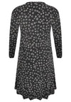 Dress frilled bottom CIRCLES - black - #5