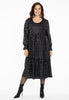 Dress ruffled SPOTS - black  - #2