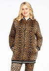 Bomber veste leopard - marron