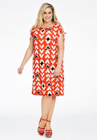 Dress MIX PRINT - red - #2