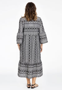 Dress ruffled sleeve BATISTE - white - #3