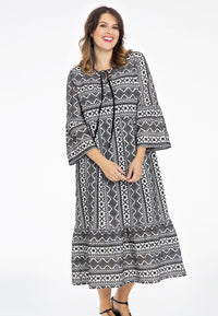 Dress ruffled sleeve BATISTE - white - #1