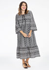 Dress ruffled sleeve BATISTE - white - #2