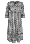 Dress ruffled sleeve BATISTE - white - #4